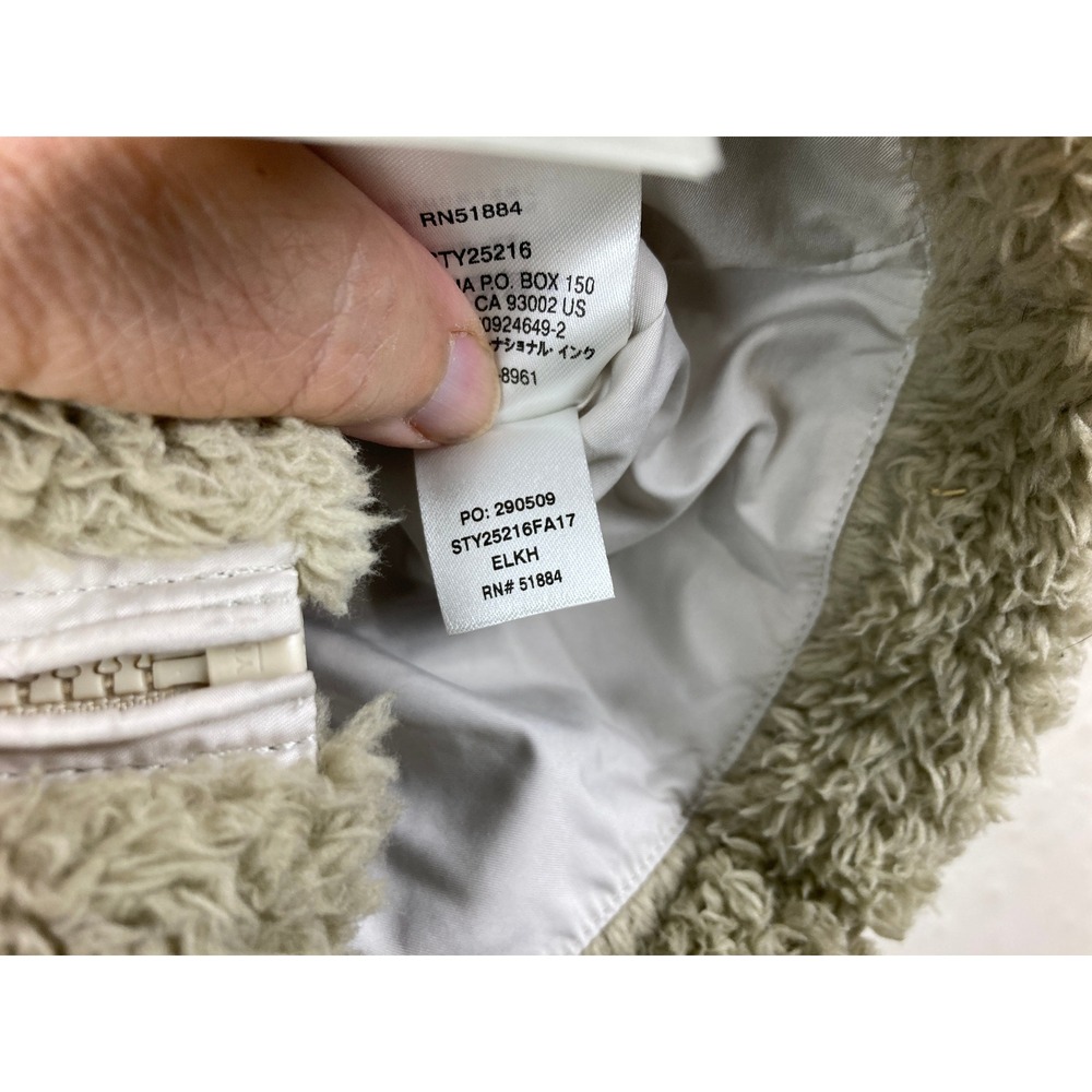 Patagonia Los Gatos Fleece Vest Women Sz S Khaki Zip Up Granola Preppy Teddy - Picture 8 of 9